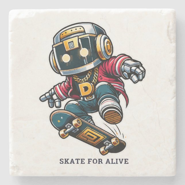 Street Style Skate Series Steinuntersetzer (Vorderseite)