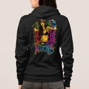 Street Style Tattooot Skateboarder Frau Hoodie