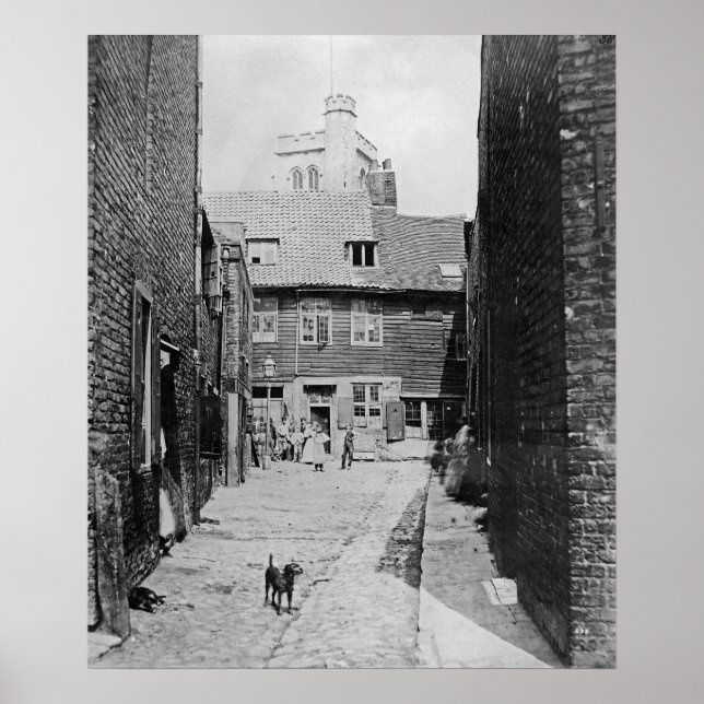 Street-Szene im Viktorianischen London Poster (Vorne)