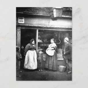 Street-Szene im Viktorianischen London Postkarte