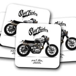 Street Tracker Untersetzer | Motorrad-Untersetzer-