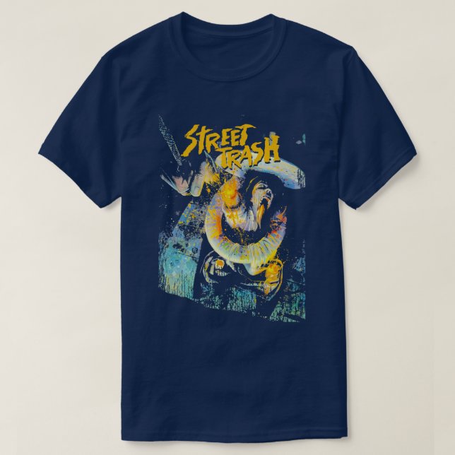 Street Trash 80er Cult Classic Horror Movie T-Shirt (Design vorne)