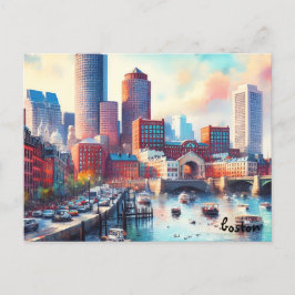 Street Travel Vintag Boston Postkarten kaufen