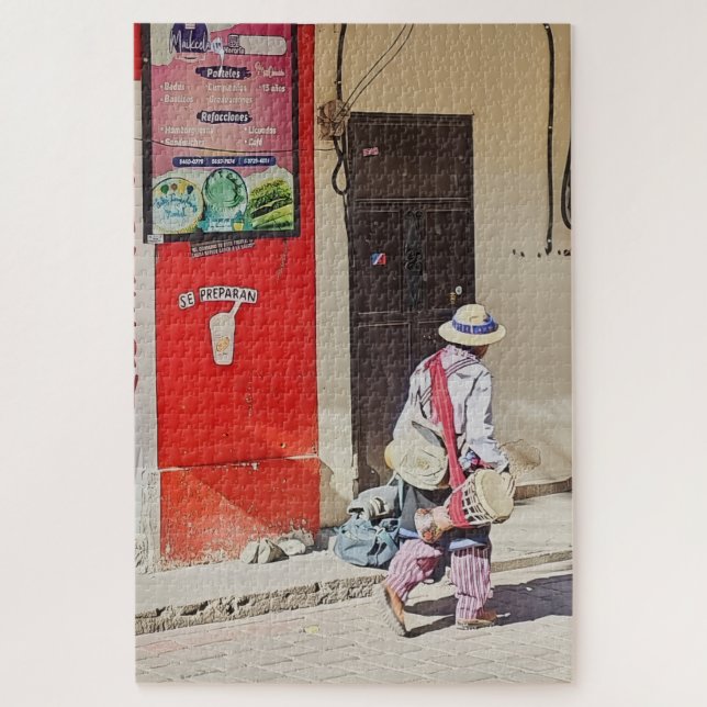 Street Vendor by Red Wall (Vertikal)