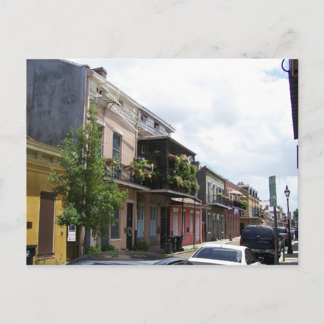 Street View New Orleans Louisiana Postkarte (Vorderseite)