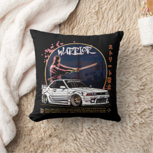 Street Warrior Samurai - Skyline Driver Kissen