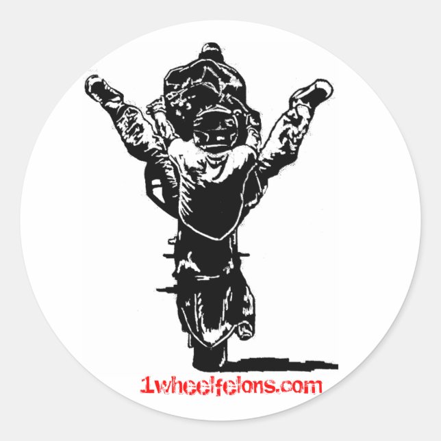 Streetbike Stunt Sticker Spreader 1wheelfelons.com (Vorderseite)
