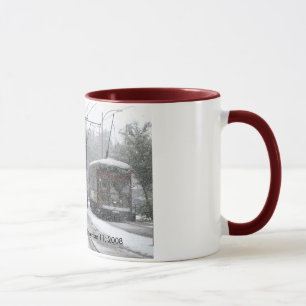 Streetcar neuer Orleans-Schnee 2008 Tasse