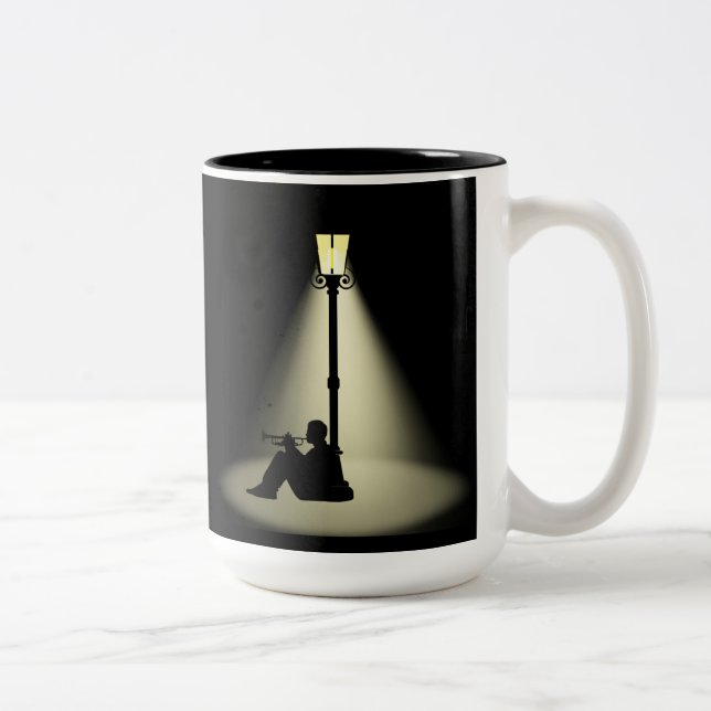 Streetlight Dancer Jazz Music Café Mug (Droit)