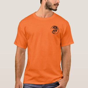 Streetwear Dragon noir tatouage sur T-shirt