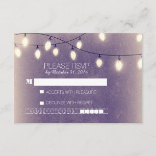 Streichellichter Moderne Hochzeitskarten RSVP Karte