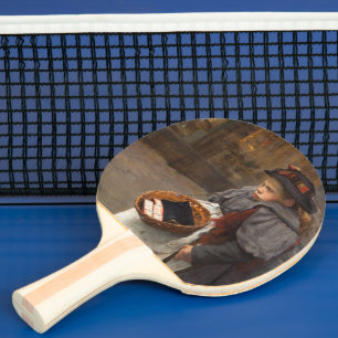 Streichholzmädchen armes Straßenkind städtische Ar Tischtennis Schläger