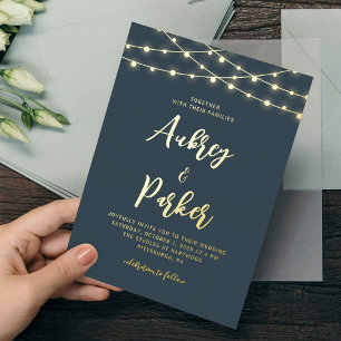 Streichlichtblende - Einladung zum Hochzeitsfeiern