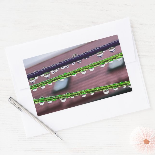 Streichseile Rechteckiger Aufkleber (Umschlag)