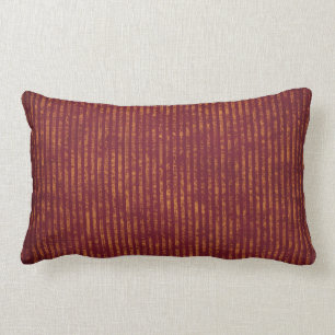 Streifen18 BURGUNDY MAROON RUST CORD TEXTURED STRI Lendenkissen