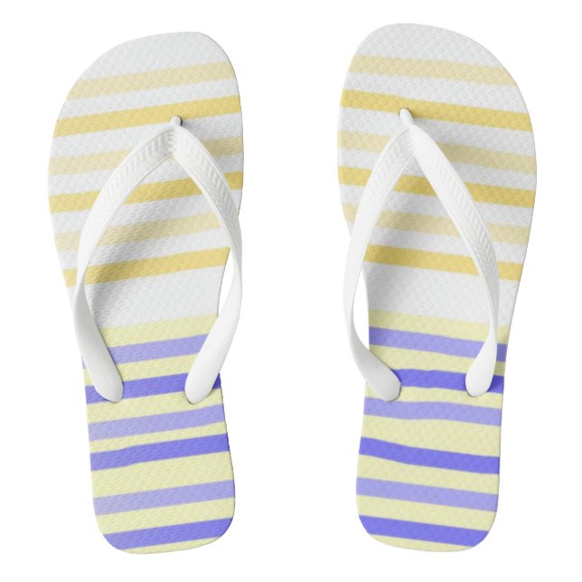 Streifen abstrakte Kunst Flip Flops (Fußbett)