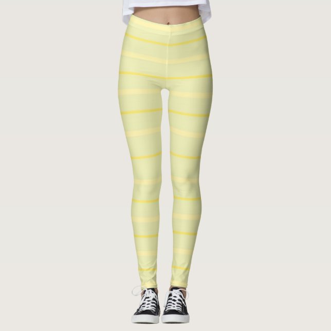 Streifen abstrakte Kunst Leggings (Vorderseite)