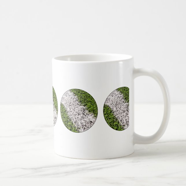 Streifen auf Gras Kaffeetasse (Rechts)