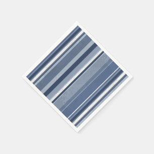 Streifen aus blau serviette