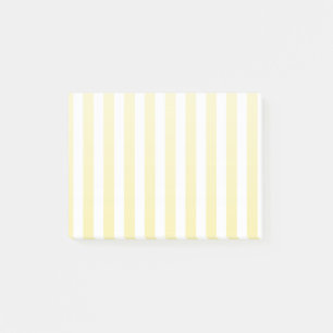 Streifen aus gelben und weißen Süßigkeiten Post-it Klebezettel