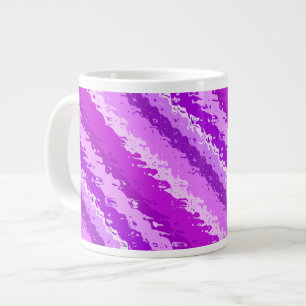 Streifen aus Glas - Amethyst-Farbtöne lila Jumbo-Tasse