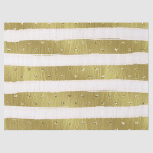 Streifen aus goldenen Herzen Seidenpapier