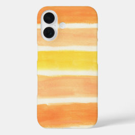 Streifen aus Orangencreme iPhone 16 Hülle