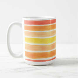 Streifen aus Orangencreme Kaffeetasse