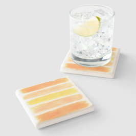 Streifen aus Orangencreme Steinuntersetzer