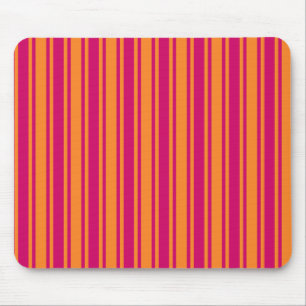 Streifen aus rosa und orangefarbenen Süßigkeiten Mousepad
