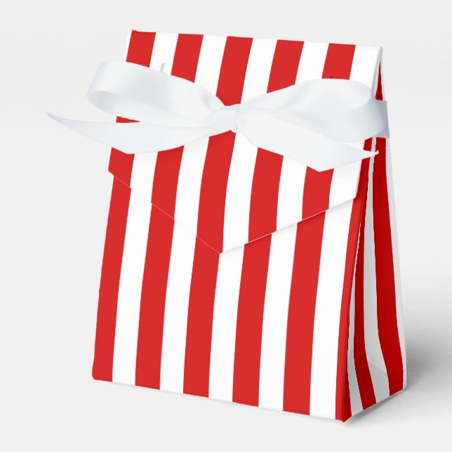 Streifen aus rotem und weißem Süßigkeiten Geschenkschachtel (Vorderseite)