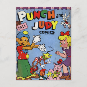 Streifen aus Vintagem Comic - Postkarte