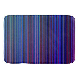 Streifen-Badmatte des lila blauen Aqua retro Badematte
