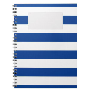 STREIFEN blau auf irgendeiner Farbe Notizblock