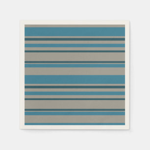 Streifen blau und grau serviette