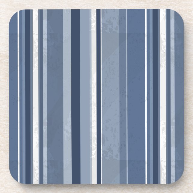Streifen Blue Getränkeuntersetzer (Vorderseite)