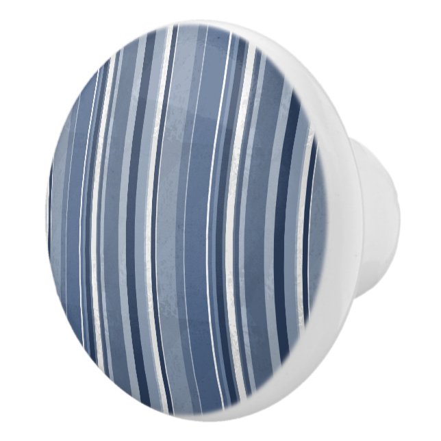 Streifen Blue Keramikknauf (Rechts)