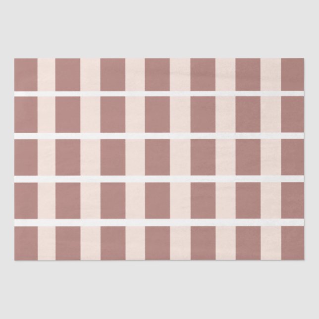 Streifen Braune rosa Streifen Seidenpapier (Vorderseite)