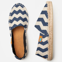 Streifen - Chevron - Navy Creme