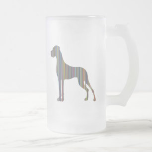 Streifen-Dane Mattglas Bierglas