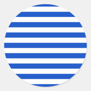 Streifen der Flagge El Salvador Runder Aufkleber