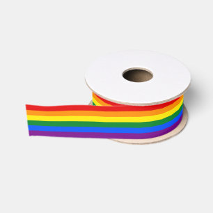 Streifen der LGBT Gay Pride-Regenbogen-Flaggen-6 Ripsband