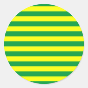 Streifen der Macauer Flagge Runder Aufkleber
