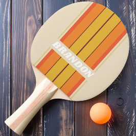 Streifen der Rückseite mit Namen Tischtennis Schläger
