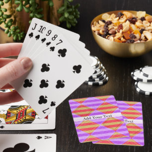Streifen, Diamanten, Muster in Spot von Shirley Ta Spielkarten