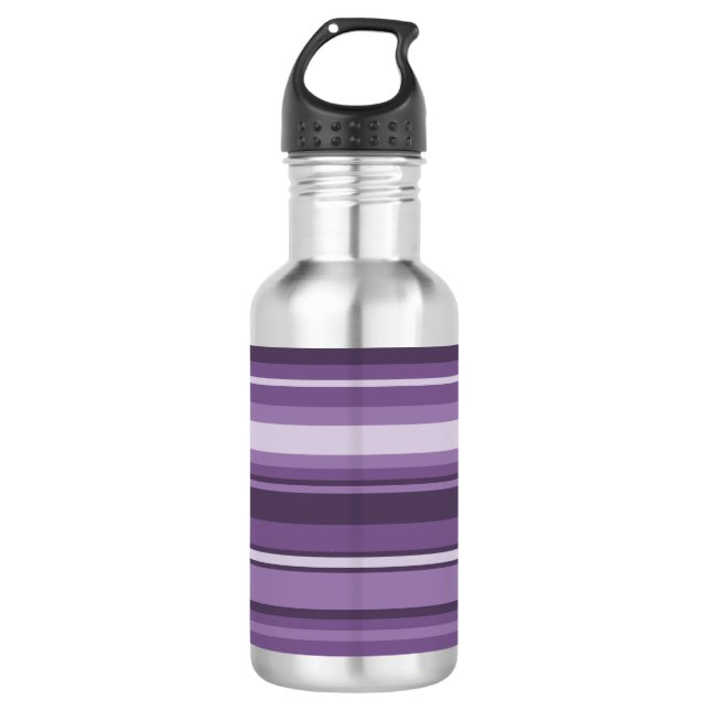 Streifen Edelstahlflasche (Vorderseite)