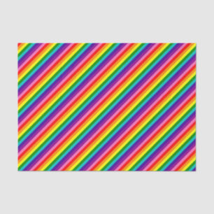 Streifen-Flagge des Regenbogen-Gay Pride-LGBT der Seidenpapier