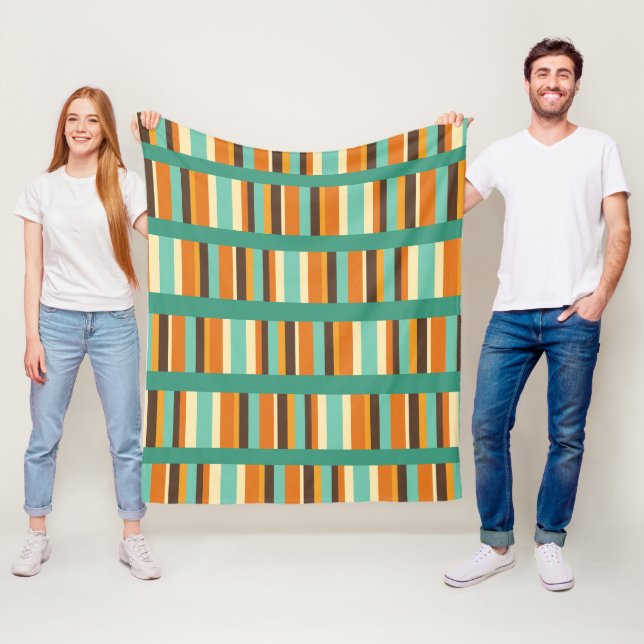 Streifen Fleecedecke (Beispiel)