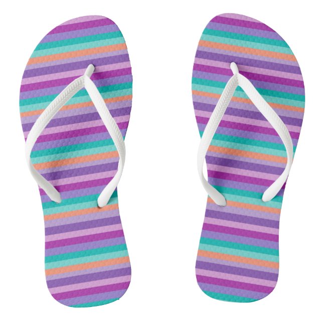 Streifen Flip Flops (Fußbett)