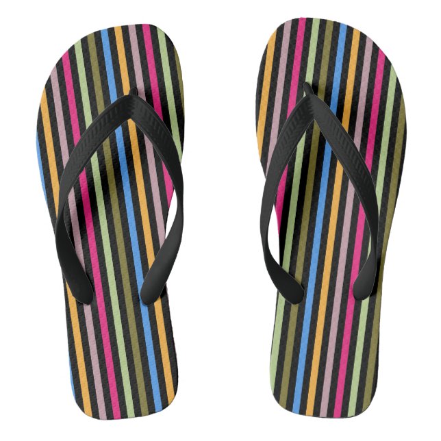 Streifen Flip Flops (Fußbett)